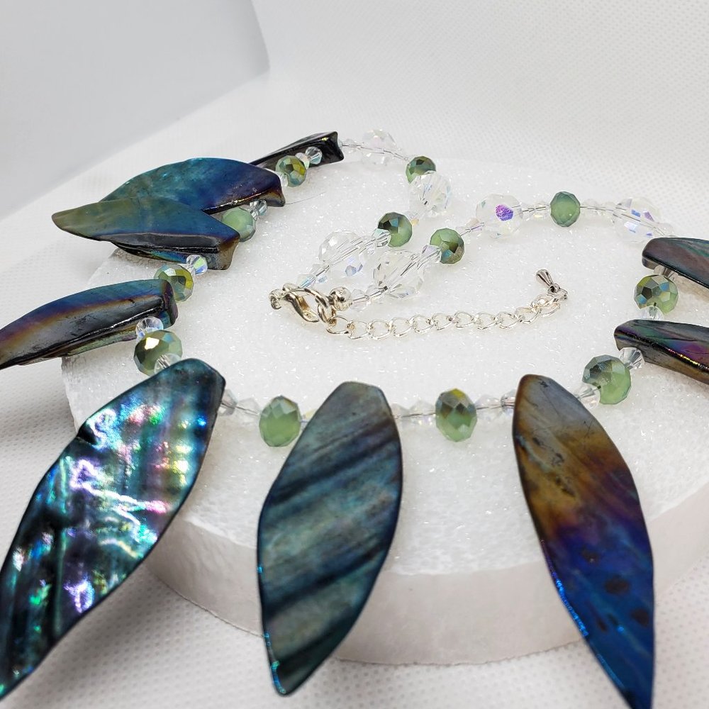 Natural Abalone Necklace Set